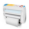 DISTRIBUTRICE DE PORTE-ROULEAU 4-EN-1 METALTEX ROLL-N-ROLL, BLANC