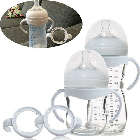 Bottle Grip Handle for Natural Wide Mouth PP Glass Baby Feeding Bottles Accessories Include 1PCS Bottle Grip