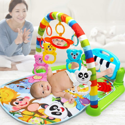 Kids Children Fitness Rack Baby Toys Piano Music Blanket Play Plastic Intellectual Development 88 AN88